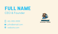 Cartoon Monkey Surf Business Card Image Preview