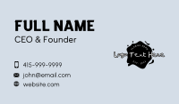 Graffiti Ink Wordmark Business Card Design