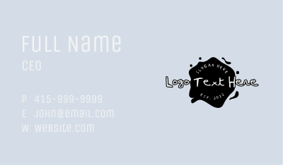 Graffiti Ink Wordmark Business Card Image Preview