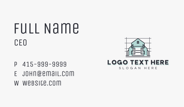 Architect Blueprint Engineer Business Card Design Image Preview