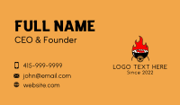 Grilled Hot Dog Cart Business Card Preview