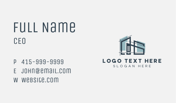 Home Architecture Blueprint Business Card Design Image Preview
