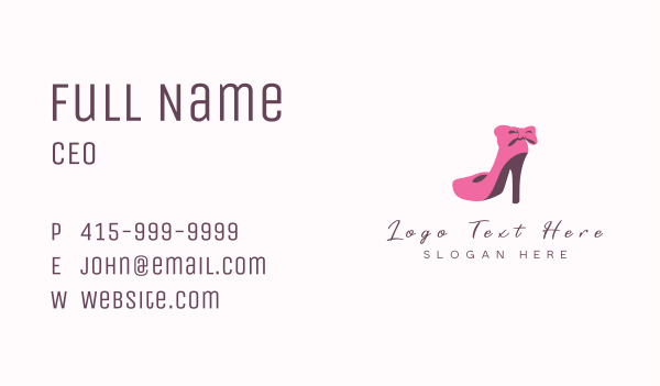 Fashion Stylist Stiletto  Business Card Design Image Preview