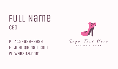 Fashion Stylist Stiletto  Business Card Image Preview
