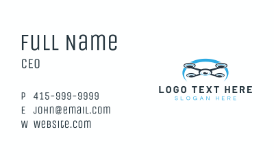 Drone Technology Camera Business Card Image Preview