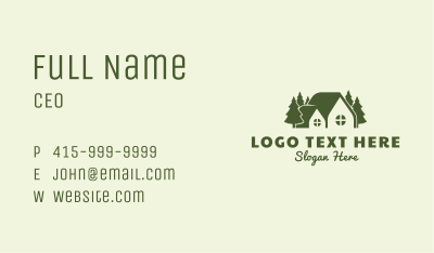Forest Realty Home Business Card Image Preview
