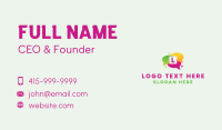 Multimedia Speech Bubble Lettermark Business Card Design