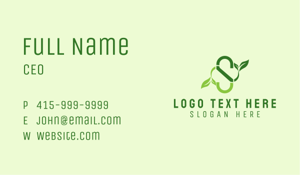 Leaf Spa Letter S Business Card Design Image Preview