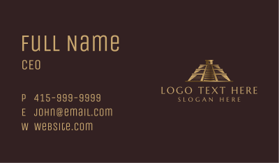 Mayan Pyramid Architecture Business Card Image Preview