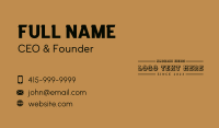 Western Rodeo Fashion Wordmark Business Card Image Preview