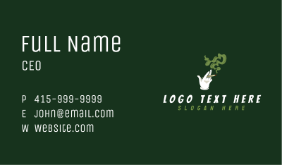 Cigarette Smoking Cannabis Business Card Image Preview