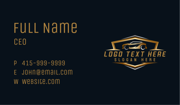 Luxury Car Garage Business Card Design Image Preview