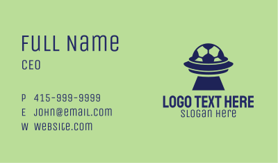 Soccer Spaceship Business Card