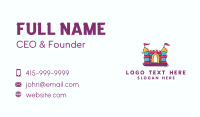 Inflatable Castle Fortress Business Card Design