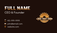 Woodwork Saw Carpentry Business Card Image Preview
