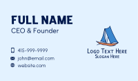 Ocean Sailboat  Business Card Image Preview