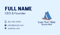 Ocean Sailboat  Business Card Design