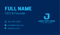 Corporate Startup Letter J Business Card Image Preview