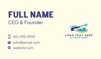 Pressure Wash Housekeeping Business Card Design