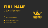 Gold Rice Crown Business Card Image Preview