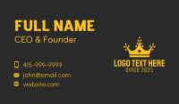 Gold Rice Crown Business Card Preview