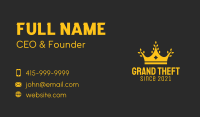 Gold Rice Crown Business Card Image Preview