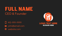 Cargo Truck Front Emblem Business Card Design