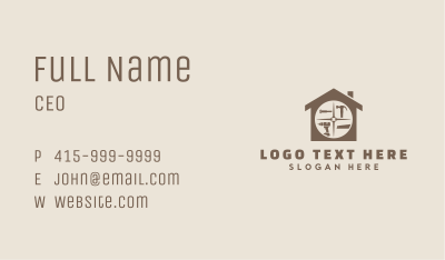 Construction Tools House Business Card Image Preview