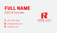 Hammer Construction Letter R Business Card Image Preview