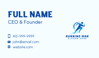 Fast Running Man Business Card Image Preview