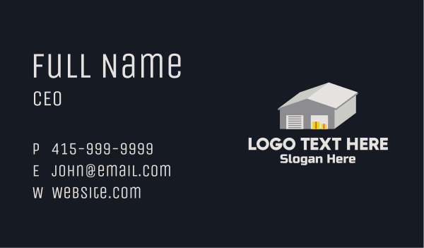 Storage House Facility  Business Card Design Image Preview