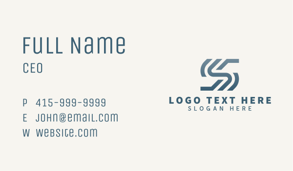 Generic Stripe Letter S Business Card Design Image Preview