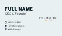 Fashion Cursive Wordmark Business Card Design