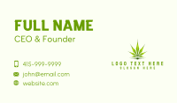Abstract Medicinal Cannabis Business Card Image Preview