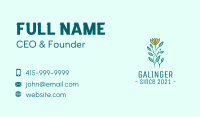 Yellow Garden Flower Business Card Image Preview