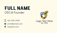  Toucan Bird Shield Business Card Image Preview
