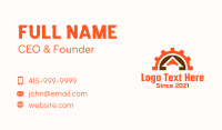 Cog Wheel House Business Card Image Preview