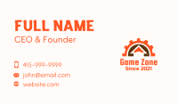 Cog Wheel House Business Card Image Preview