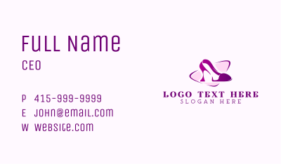 High Heel Stiletto Footwear Business Card Image Preview