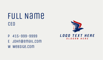 United States Eagle Star  Business Card Image Preview