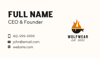 Fire Grill Fish Restaurant  Business Card Image Preview