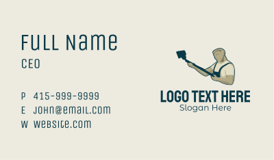 Vacuum Janitor Business Card Image Preview