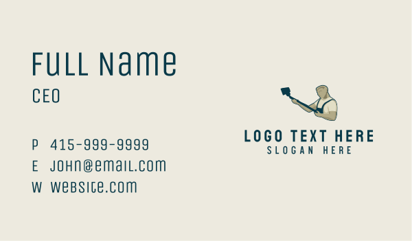 Vacuum Janitor Business Card Design Image Preview