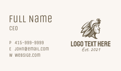 Native Tribe Warrior  Business Card Image Preview