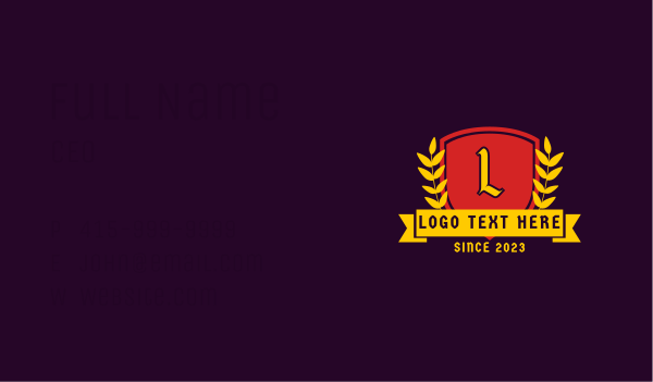 Royal Knight Lettermark  Business Card Design Image Preview