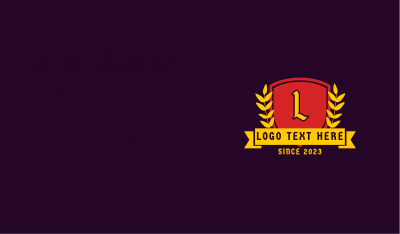 Royal Knight Lettermark  Business Card Image Preview