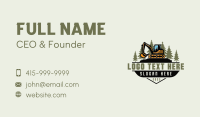 Excavator Backhoe Demolition Business Card Preview