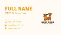 Puppy Kitten Cartoon Business Card Image Preview