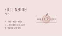 Elegant Brush Lettermark Business Card Image Preview