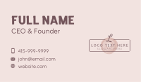 Elegant Brush Lettermark Business Card Image Preview
